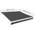 Toldo de lona blanco gris antracita 450x300
