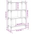 Librería 4 estantes madera ingeniería gris Sonoma 76x32x123
