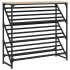 Mueble zapatero madera de ingeniería roble Sonoma 90x30x85