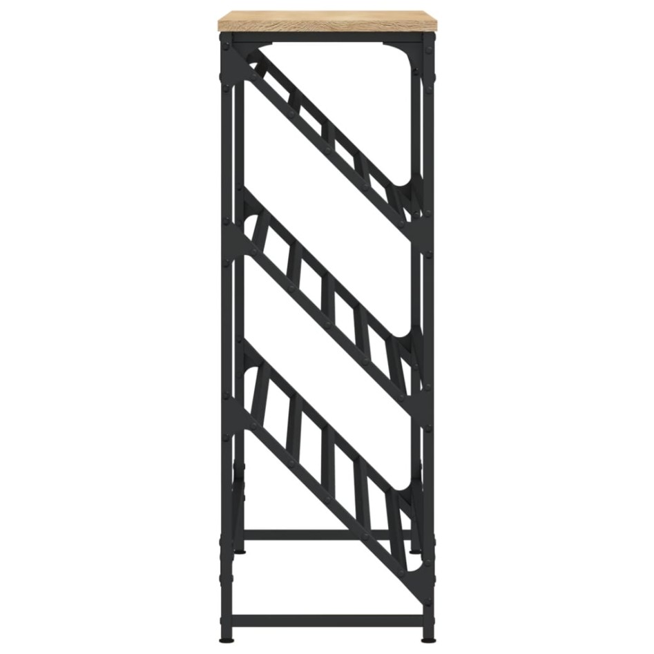 Mueble zapatero madera de ingeniería roble Sonoma 90x30x85