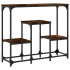 Mesa consola madera de ingeniería roble ahumado 89,5x28x76