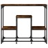 Mesa consola madera de ingeniería roble ahumado 89,5x28x76