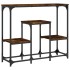 Mesa consola madera de ingeniería roble ahumado 89,5x28x76