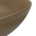 Lavabo de cuarto de baño redondo cerámica crema