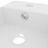 Lavabo con rebosadero cerámica blanco