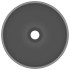 Lavabo de lujo redondo cerámica gris oscuro mate 32,5x14