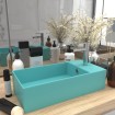 Lavabo con rebosadero cerámica verde claro