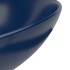 Lavabo de cuarto de baño redondo de cerámica azul