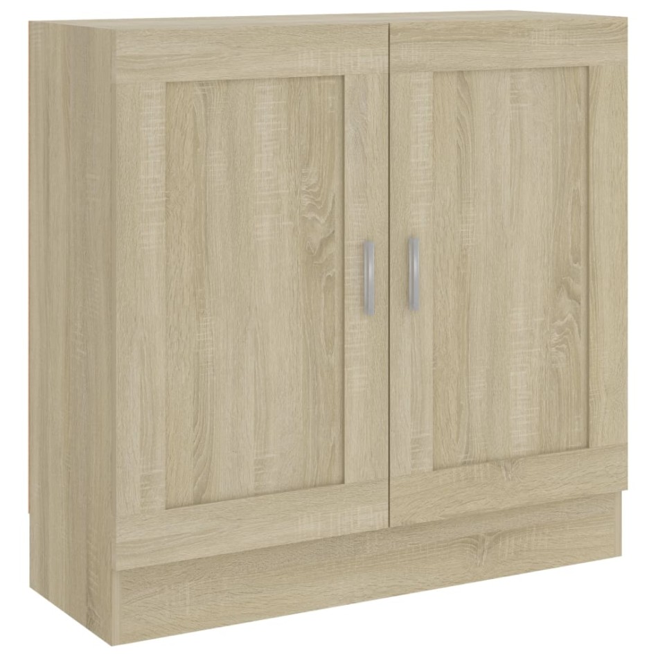 Armario libros madera contrachapada color roble 82,5x30,5x80