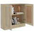 Armario libros madera contrachapada color roble 82,5x30,5x80