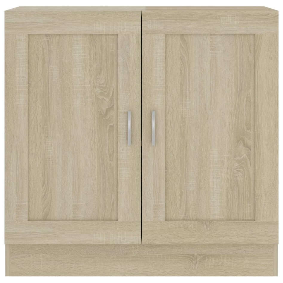 Armario libros madera contrachapada color roble 82,5x30,5x80