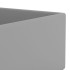 Lavabo con rebosadero cerámica gris