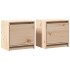 Mesitas de noche 2 uds madera maciza de pino 40x30,5x40
