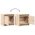 Mesitas de noche 2 uds madera maciza de pino 40x30,5x40