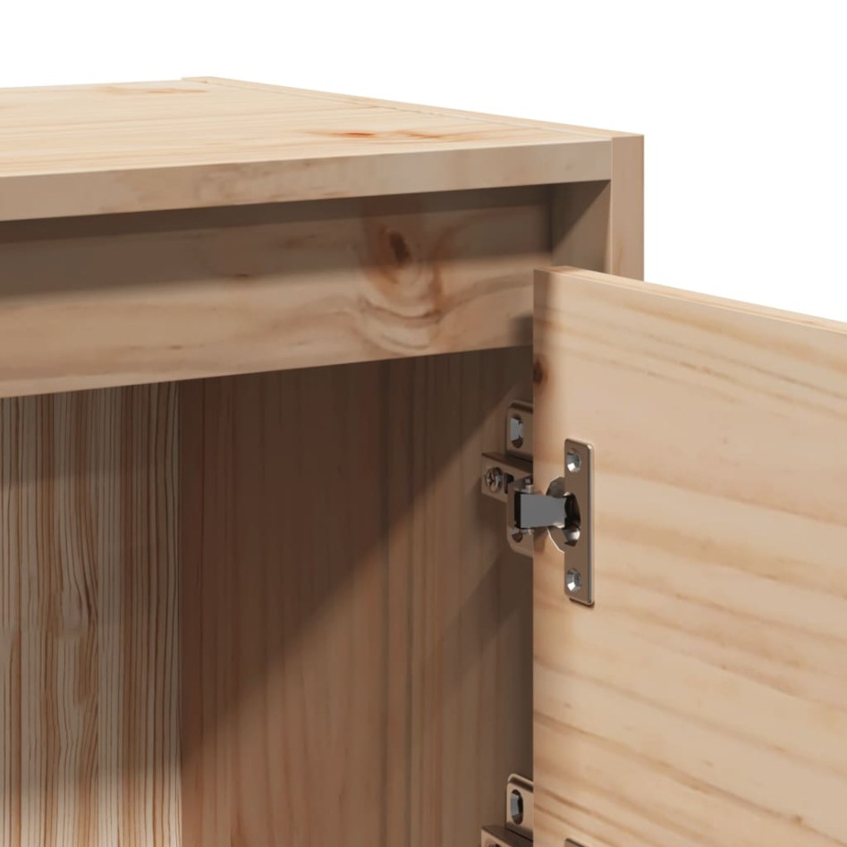 Mesitas de noche 2 uds madera maciza de pino 40x30,5x40