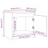 Mesitas de noche 2 uds madera maciza de pino 40x30,5x40