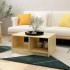 Mesa de centro de madera maciza de pino 75x50x33,5
