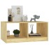 Mesa de centro de madera maciza de pino 75x50x33,5