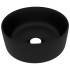 Lavabo de lujo redondo cerámica negro mate 40x15