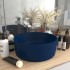 Lavabo de lujo redondo cerámica azul oscuro mate 40x15