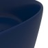 Lavabo de lujo redondo cerámica azul oscuro mate 40x15