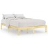Estructura de cama doble sin colchón madera