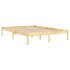 Estructura de cama doble sin colchón madera