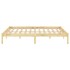 Estructura de cama doble sin colchón madera