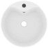 Lavabo lujo con rebosadero cerámica blanco mate 36x13
