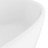 Lavabo lujo con rebosadero cerámica blanco mate 36x13