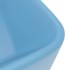 Lavabo de lujo de cerámica azul claro mate 41x30x12