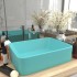 Lavabo de lujo cerámica verde claro mate 41x30x12