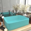 Lavabo de lujo cerámica verde claro mate 41x30x12 cm