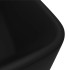 Lavabo de lujo de cerámica negro mate 41x30x12