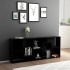 Estantería librería madera contrachapada negro 67x24x161