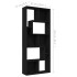 Estantería librería madera contrachapada negro 67x24x161