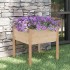Jardinera de madera maciza de pino 70x70x70