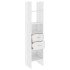 Estantería madera contrachapada blanco brillante 40x35x180