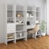 Estantería madera contrachapada blanco brillante 40x35x180