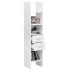 Estantería madera contrachapada blanco brillante 40x35x180