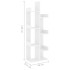 Estantería de madera de ingeniería blanco 48x25,5x140
