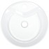 Lavabo redondo de cerámica blanco 40x14,5