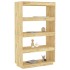 Estantería/divisor de espacios madera maciza pino 80x35x135