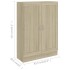 Estantería madera contrachapada color roble 82,5x30,5x115