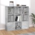 Estantería madera contrachapada gris hormigón 98x30x98