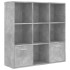 Estantería madera contrachapada gris hormigón 98x30x98