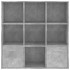 Estantería madera contrachapada gris hormigón 98x30x98