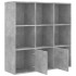 Estantería madera contrachapada gris hormigón 98x30x98