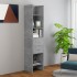 Estantería de madera contrachapada gris hormigón 40x35x180