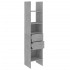 Estantería de madera contrachapada gris hormigón 40x35x180